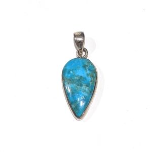 Sleeping Beauty Turquoise Sterling Silver Pendant